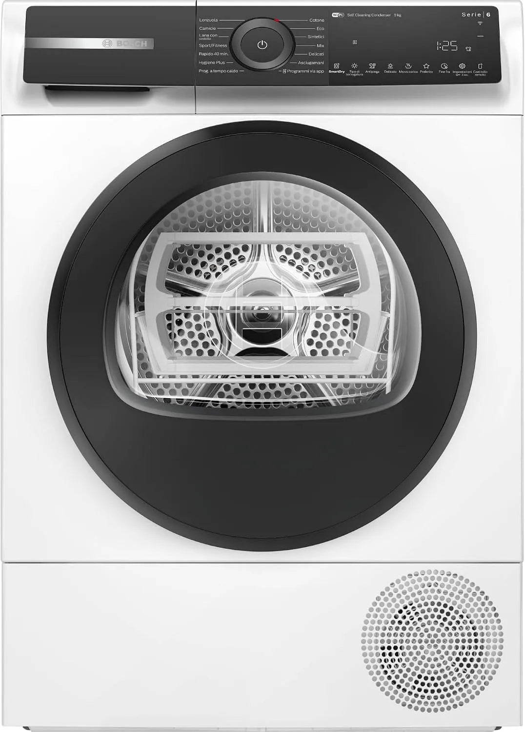 Bosch Serie 6 WQH245B0IT Asciugatrice, 9 kg, classe energetica C, bianco