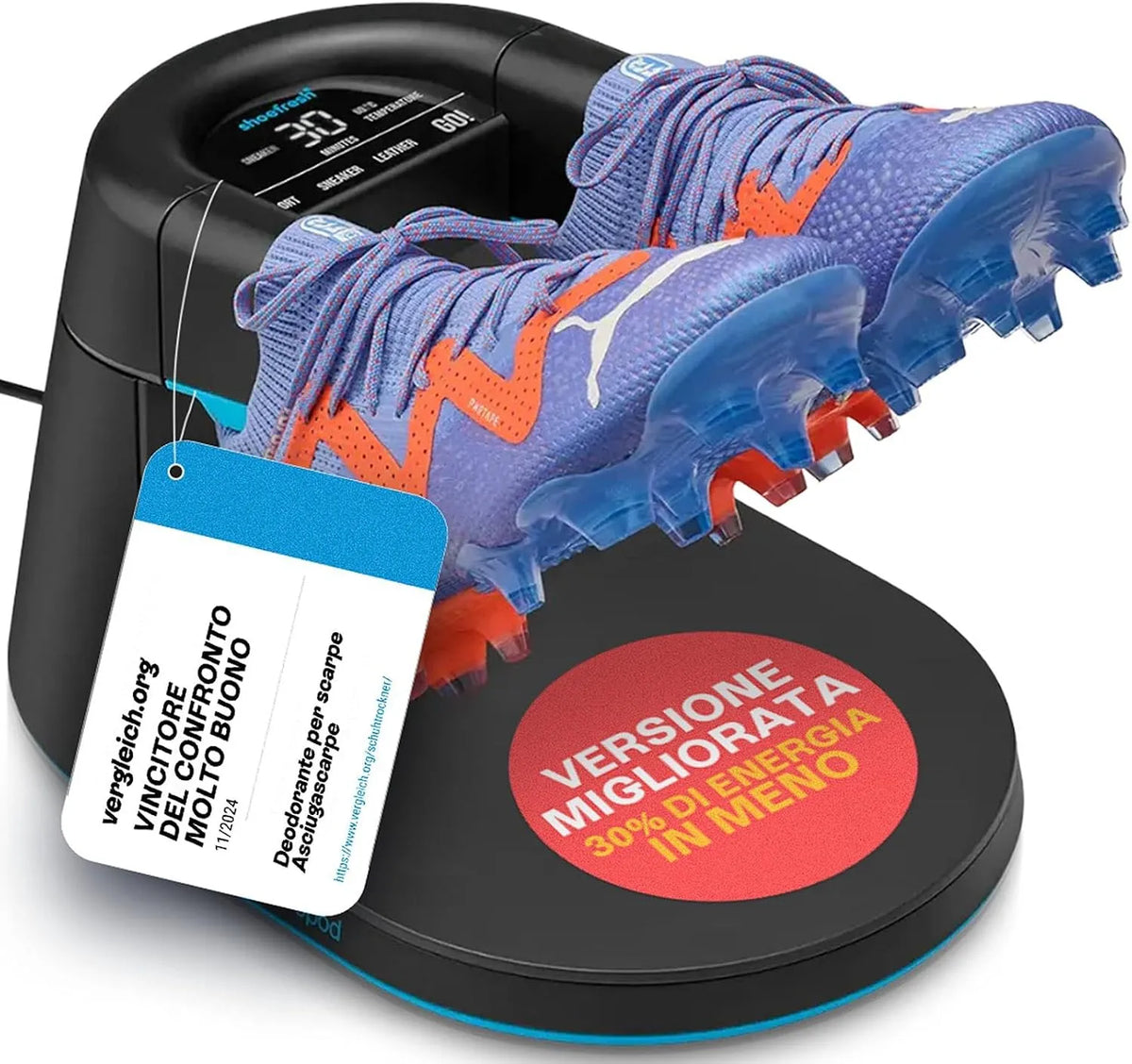shoefresh Opod Asciugascarpe Elettrico, Asciuga Stivali & Deodorante