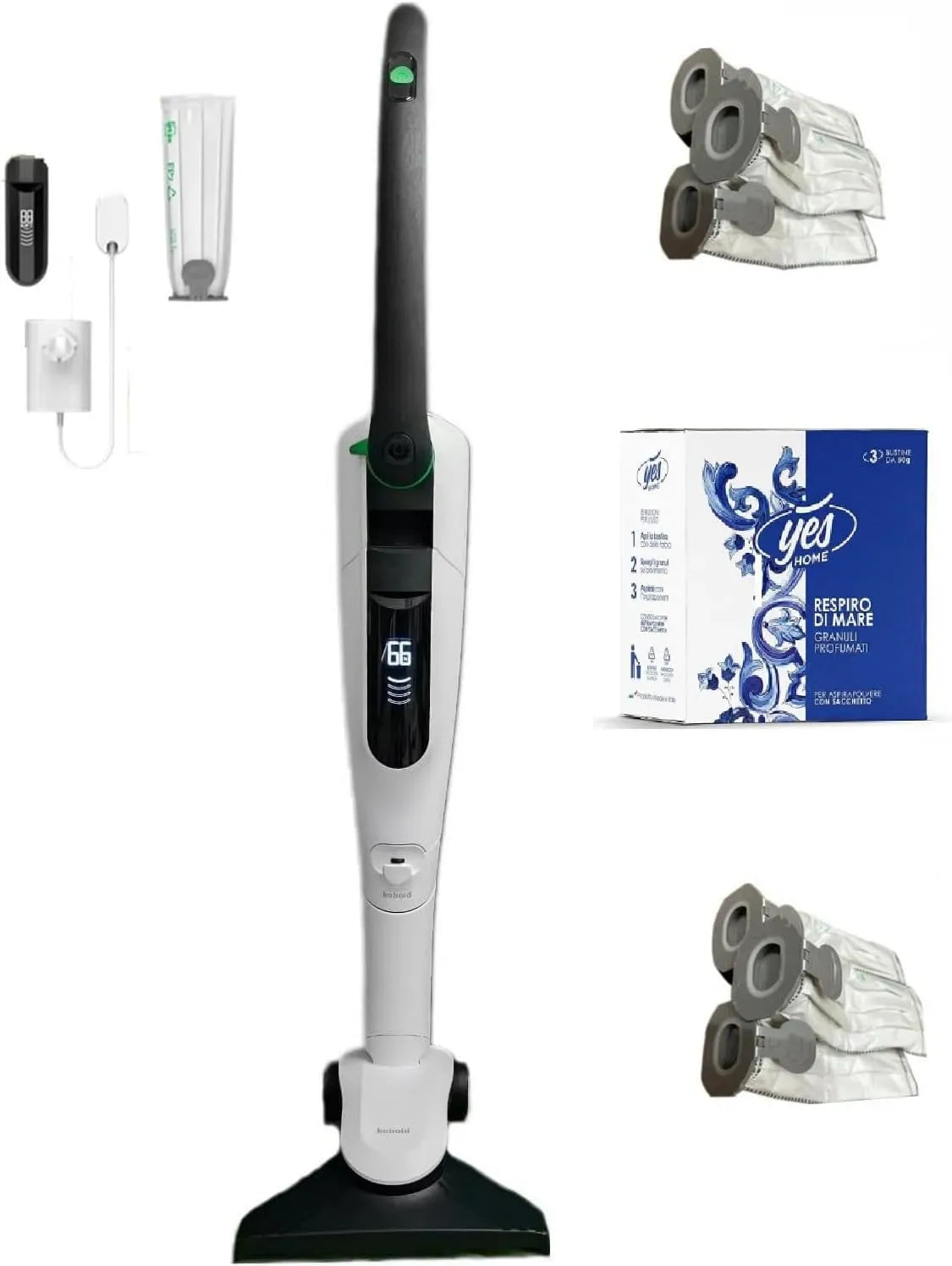 Aspirapolvere, classe energetica A, VORWERK FOLLETTO VK7S, 6 Sacchetti + Fragranze