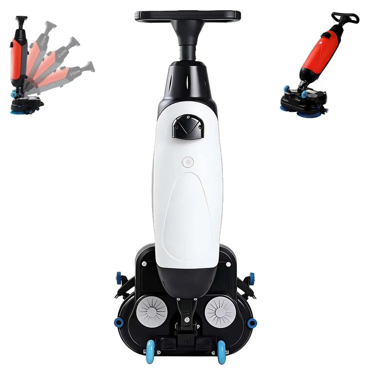 Lavasciuga, 17 pollici, lavatrice/asciugatrice, professionale, Macchina Lucidatrice-lavapavimenti a Spinta da 43 cm, Testina Rotante a 360°