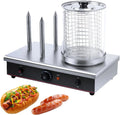 Tostapane, 700 W, tostapane elettrico per pane, Vaporizzatore, Preparatore di Hot Dog 700W con 3 Barre Tostapane
