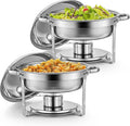 Scaldavivande da buffet, 5 L, ristorazione, acciaio inox, 2 Pezzi