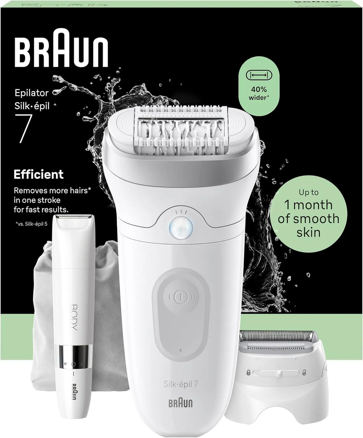 Braun Accessorio per elettrodomestico, argento, Silk-Épil 7 Epilatore Elettrico Donna, 7-441
