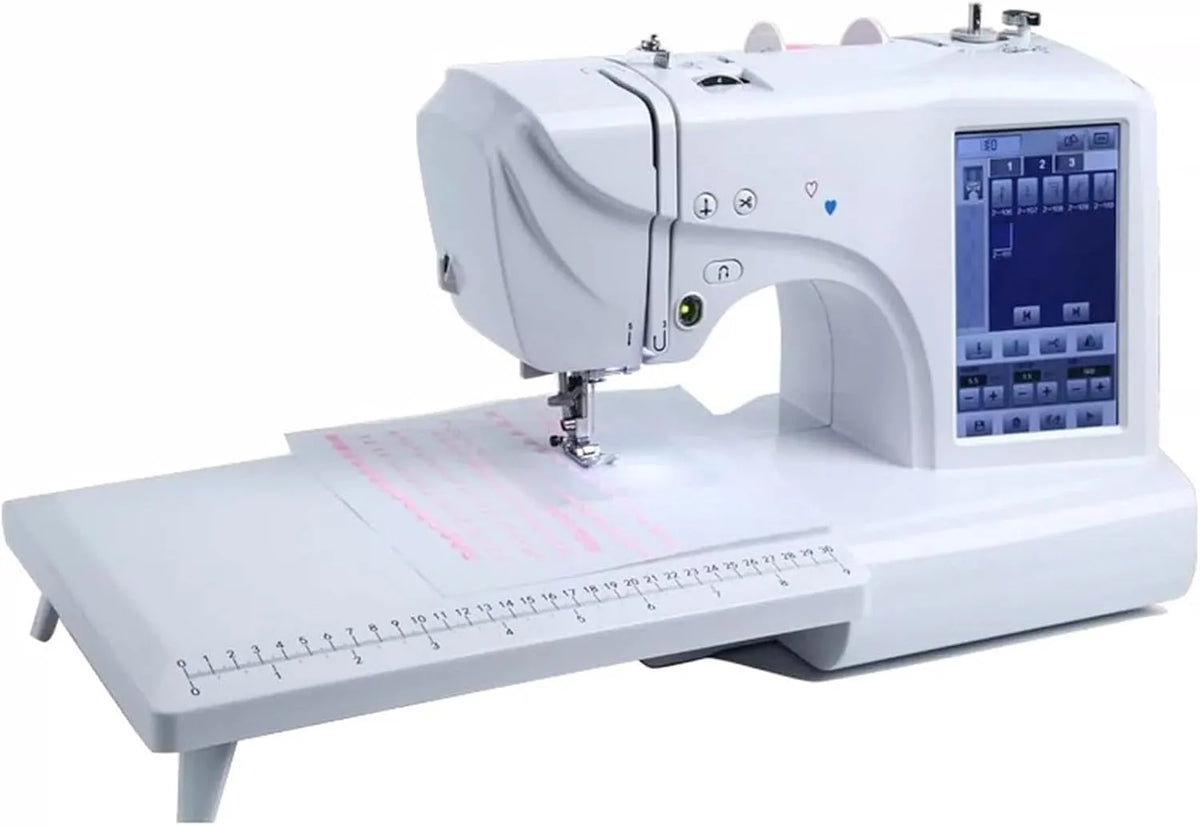 Macchina da cucire, Macchina da ricamo, macchina per cucito elettrica, ricamatrice elettrica, display LCD