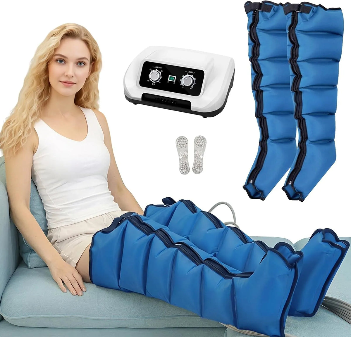 Pressoterapia, Massaggiatore, dispositivo pressoterapia per gambe, professionale, per Casa