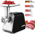 Accessorio per elettrodomestico, 2000 W, macchina per salsiccia macinata con 3 dischi forati, Nictemaw Tritacarne elettrico 2000 W