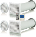 RL-50 / Twin Fresh Easy D / Set, Sistema di ventilazione singola reversibile con recupero di energia con telecomando e unità di comando digitale, 2