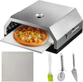 Forno elettrico per pizza, portatile, acciaio inox, barbecue