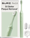 SURI 2 spazzolino da denti ricaricabile, batteria, sensore, verde, per adulti