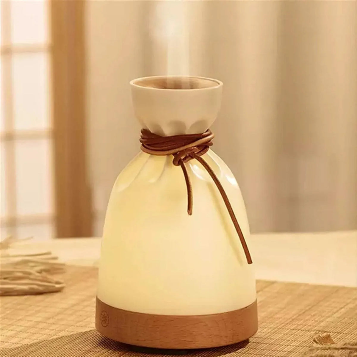 Diffusore, Borsa, diffusore elettrico di aromi, 140 ML, portatile, legno, Umidificatore