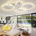 Ventilatore, bianco, ventola per circolazione dell'aria, Smart Lampadario Con Ventilatore Da Soffitto Silenzioso