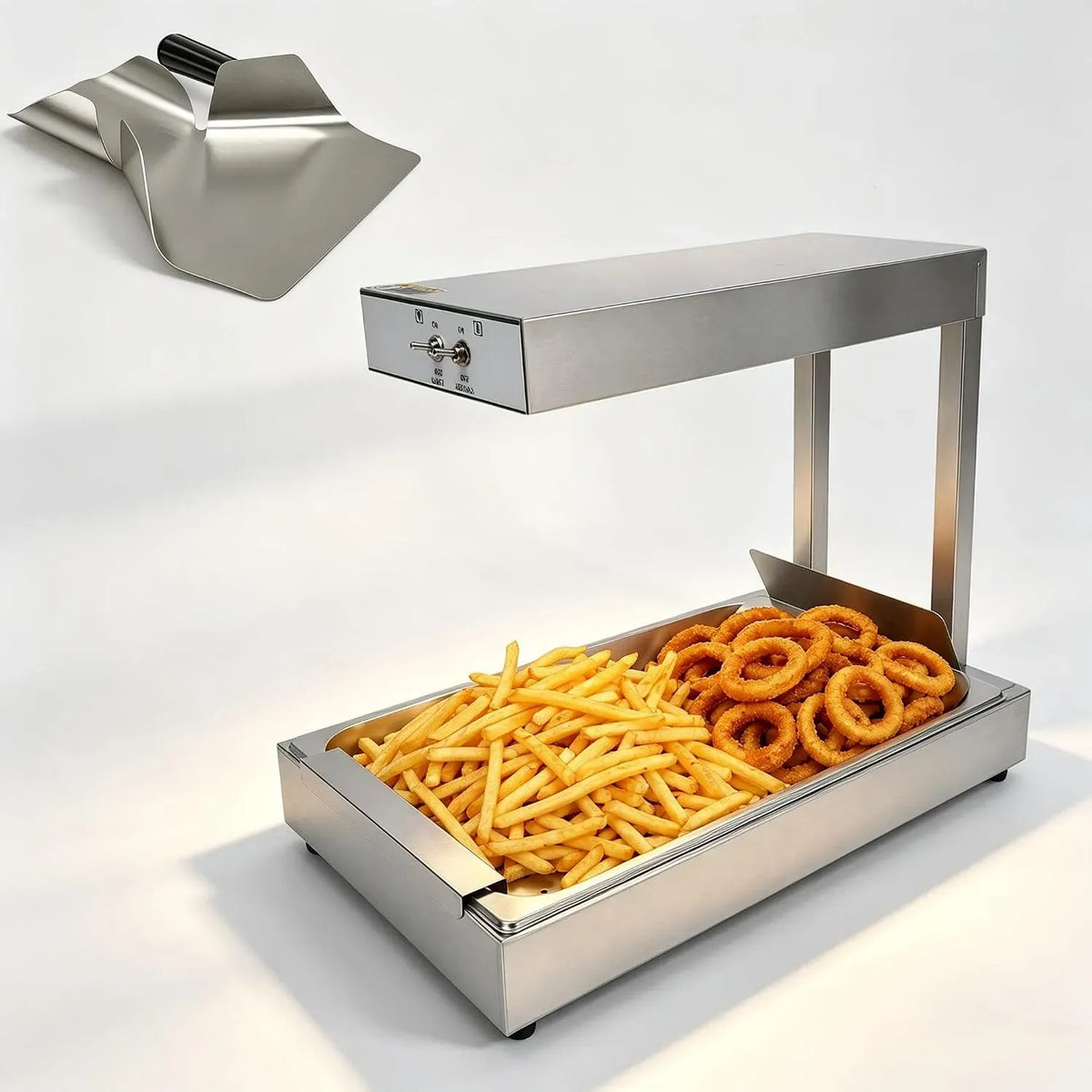 Lampada, professionale, acciaio inox, per patatine