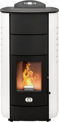 22H A PELLET ITALIA Manhattan 20 KW, Stufa a Pellet Idro per Riscaldamento e Acqua Calda Efficienza 90% Scalda 120m² Autonomia Programmabile 5