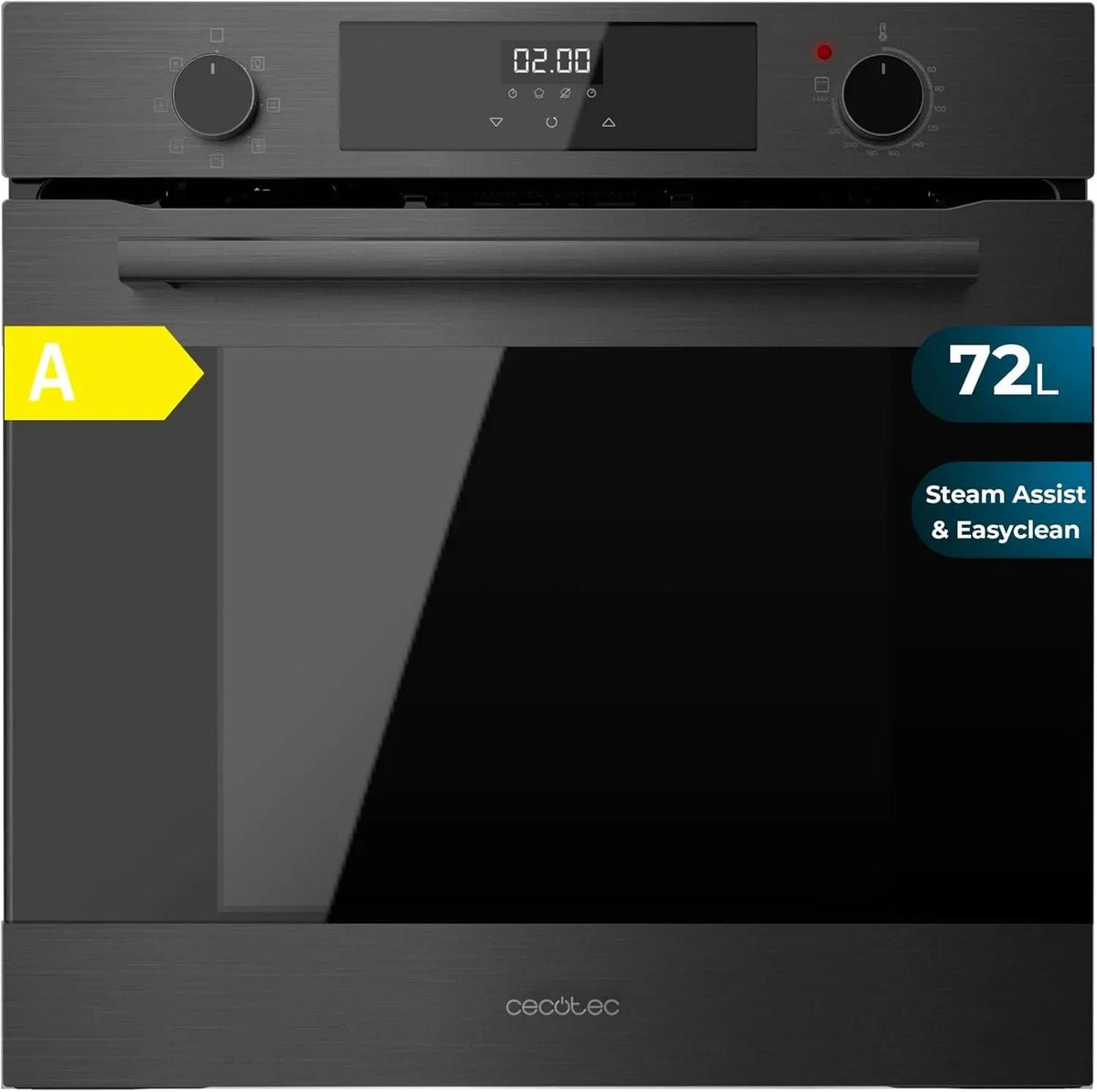 Cecotec Bolero Hexa M226000 Forno elettrico, 60 cm, 72 L, 2800 W, 7 programmi, grill, scongelamento, Steam Base X2, Steam EasyClean, 7 funzioni