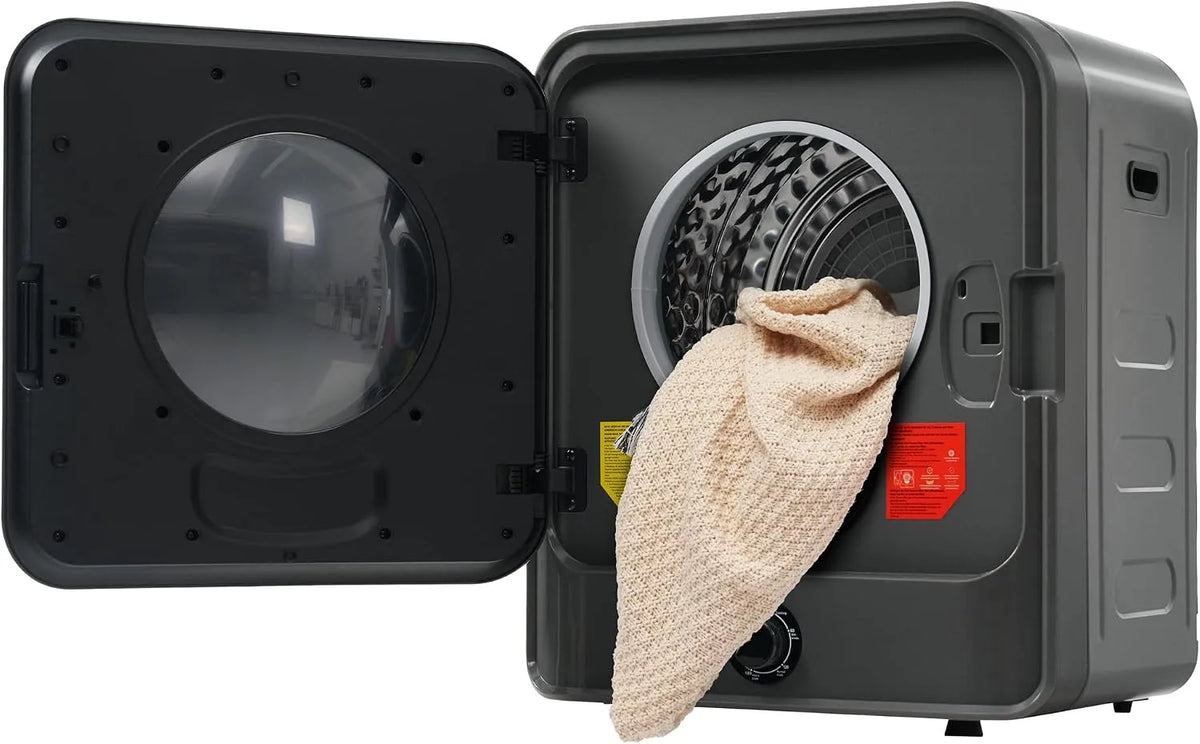 Asciugatrice W 5, 830 W, 5 programmi, 3 kg, montaggio a parete, acciaio inox, 3 kg capacità effettiva, 4,5 kg