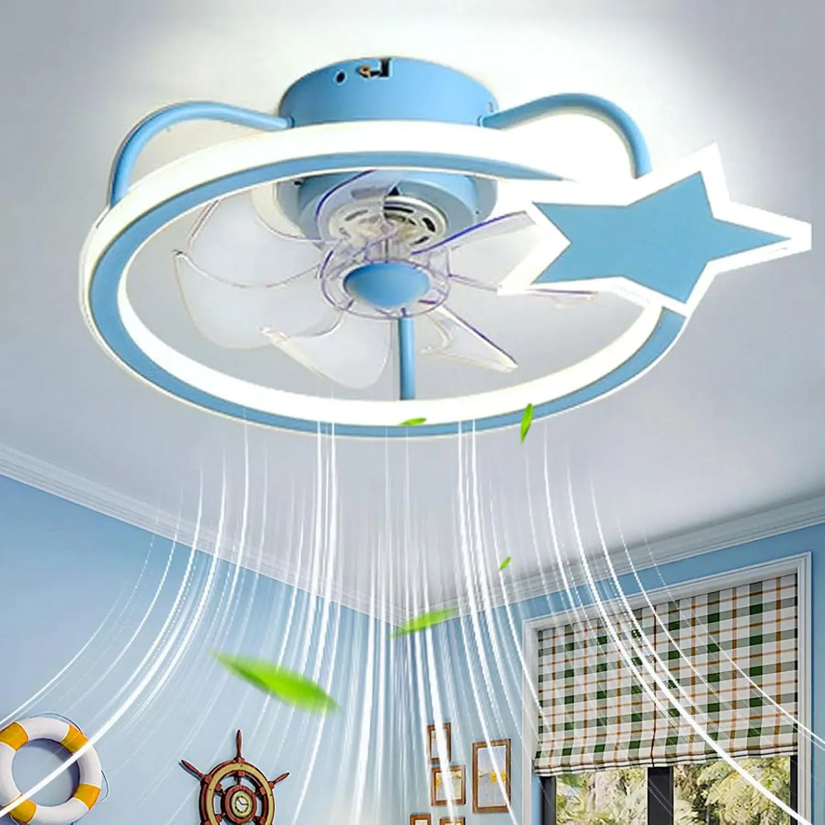 Ventilatore, JDALX, timer, blu, ventola per circolazione dell'aria