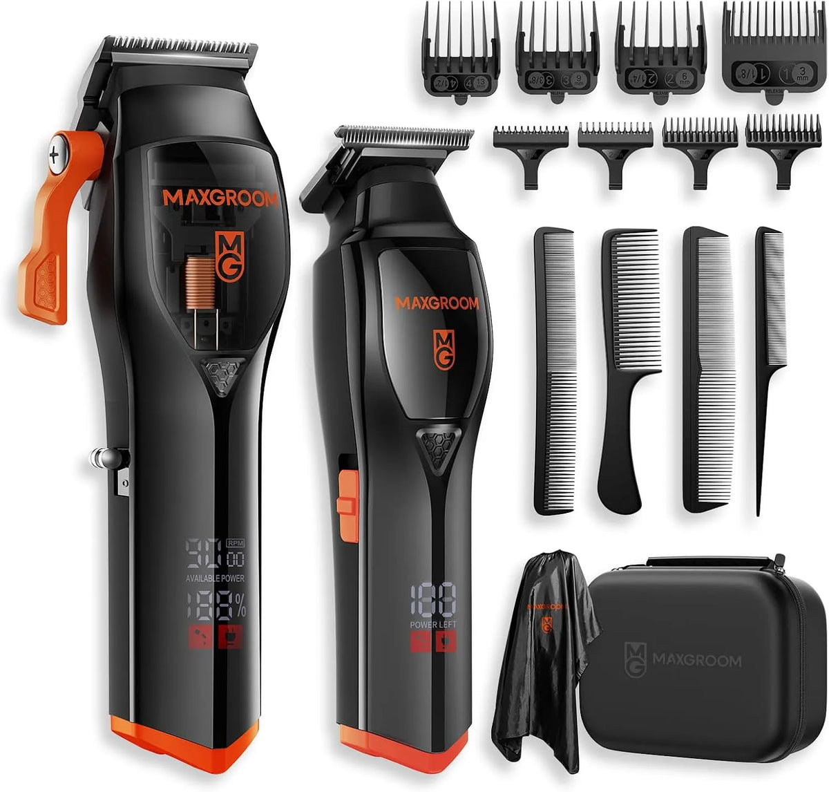 Rasoio, 63 dB, professionale, senza fili, per Capelli 9000 Giri/Min, MAXGROOM