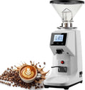 White-1500ml Macchina per caff, macinino per chicchi di caffè, macchina da caffè elettrica, 1500 ml, professionale, display digitale, bianco