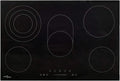 Piano cottura elettrico, 90 cm, 5 fuochi, 8500 W, da incasso, touch, piastra elettrica, vetro-ceramica