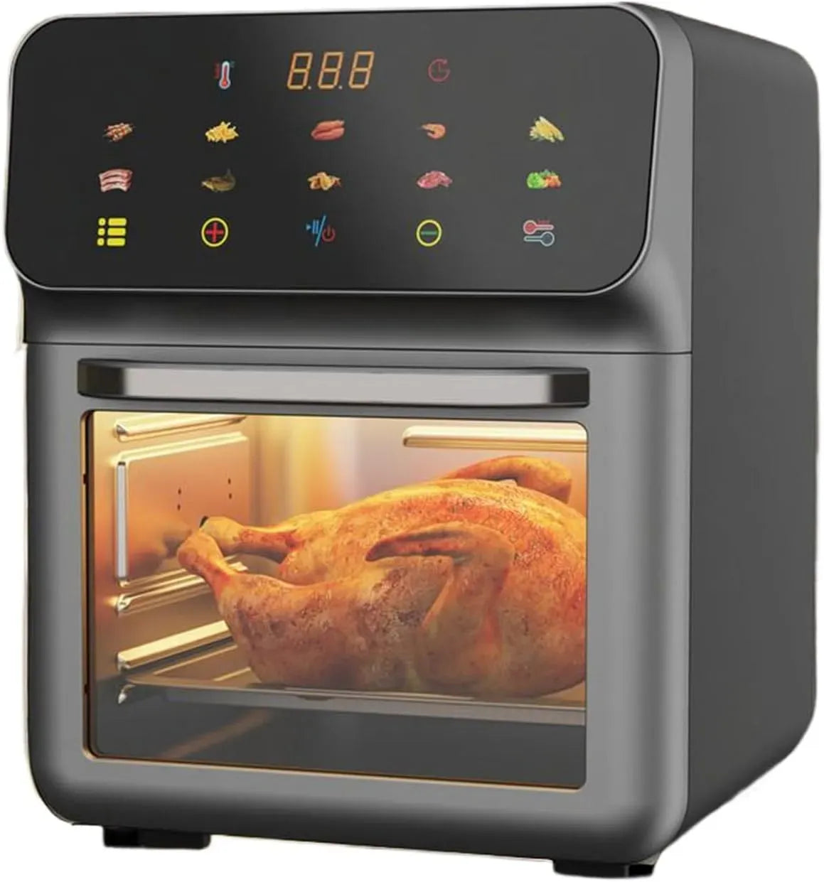 Forno elettrico, forno da cucina, 2 Ripiani, Forno da Banco e Friggitrice ad Aria Combo Formato Famiglia 2 Ripiani