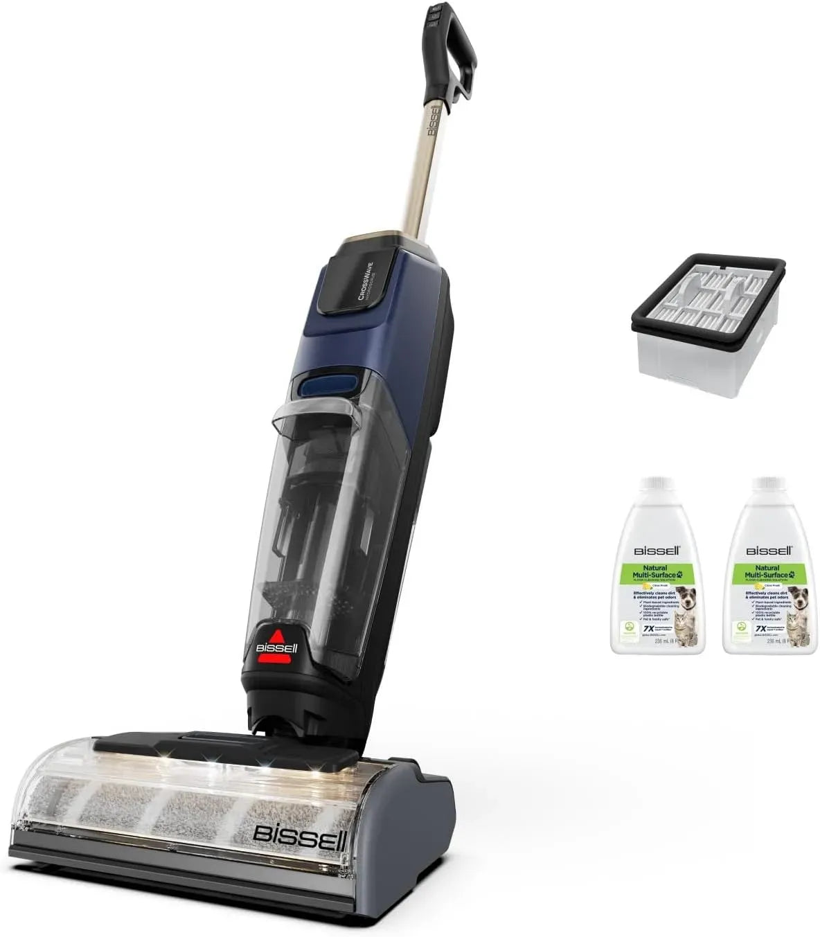 Aspirapolvere 4283N, aspiratore elettrico domestico, lavapavimenti elettrico, Bissell CrossWave HydroScrub Aspirapolvere e Lavapavimenti Senza Fili