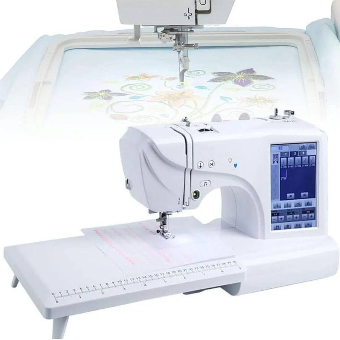 E 30 Macchina da Cucire, Macchina da Ricamo, macchina per cucito elettrica, ricamatrice elettrica, USB, display LCD
