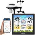 Monitor, Raddy WF-120C, esterno, Wi-Fi, professionale, 2 zone di temperatura, Wi-Fi Stazione meteorologica professionale, Indice UV