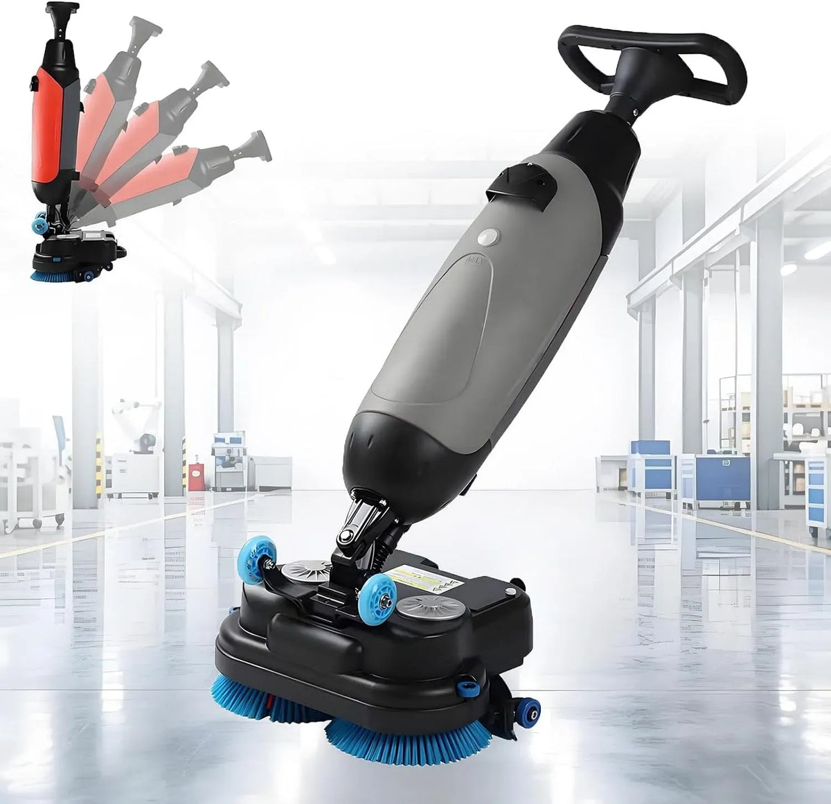 macchina per la, Lucidatrice, lucidatrice elettrica, 17 pollici, industriale, professionale, per pavimenti