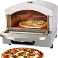 Forno elettrico per pizza, esterno, acciaio inox, Tostapane in Acciaio Inox a Doppio Strato, Pizzaiolo da Banco