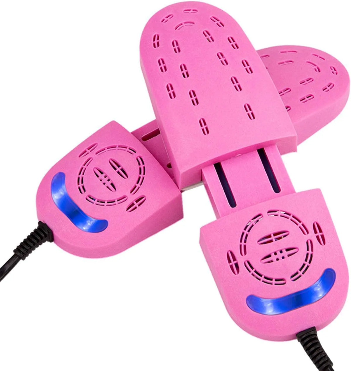 Asciugascarpe Elettrico Deodorante all'Ozono Scaldascarpe Elettrico Asciuga e Deodora Ultra Silenzioso per Tutti i Tipi di Scarpe, Rosa, Blu