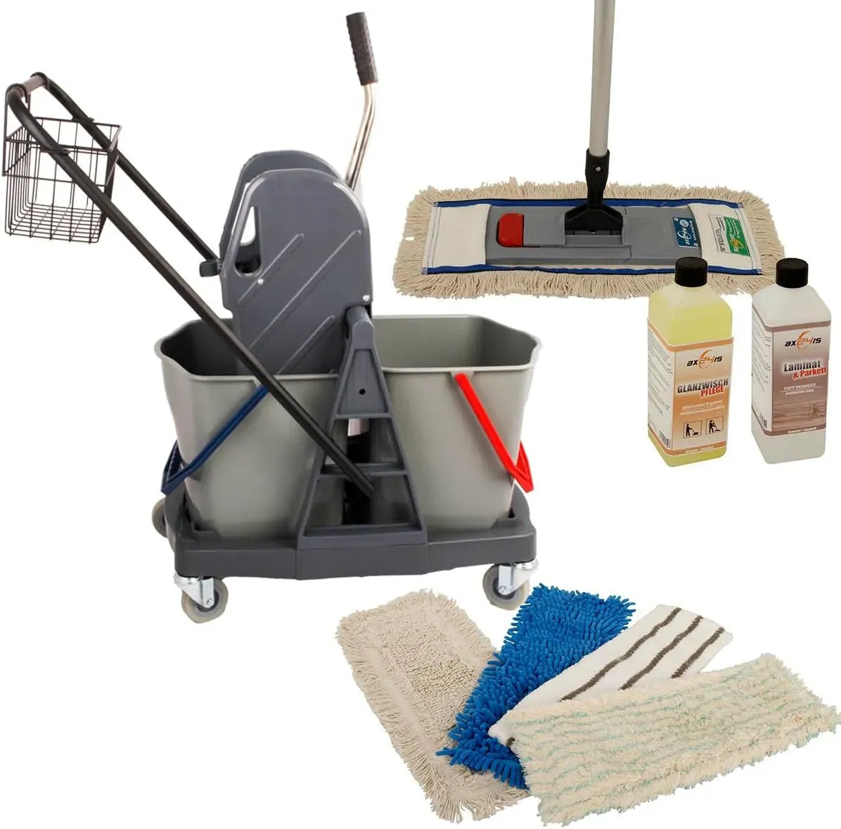 Carrello, Pressa, lavapavimenti elettrico, 10 Pezzi
