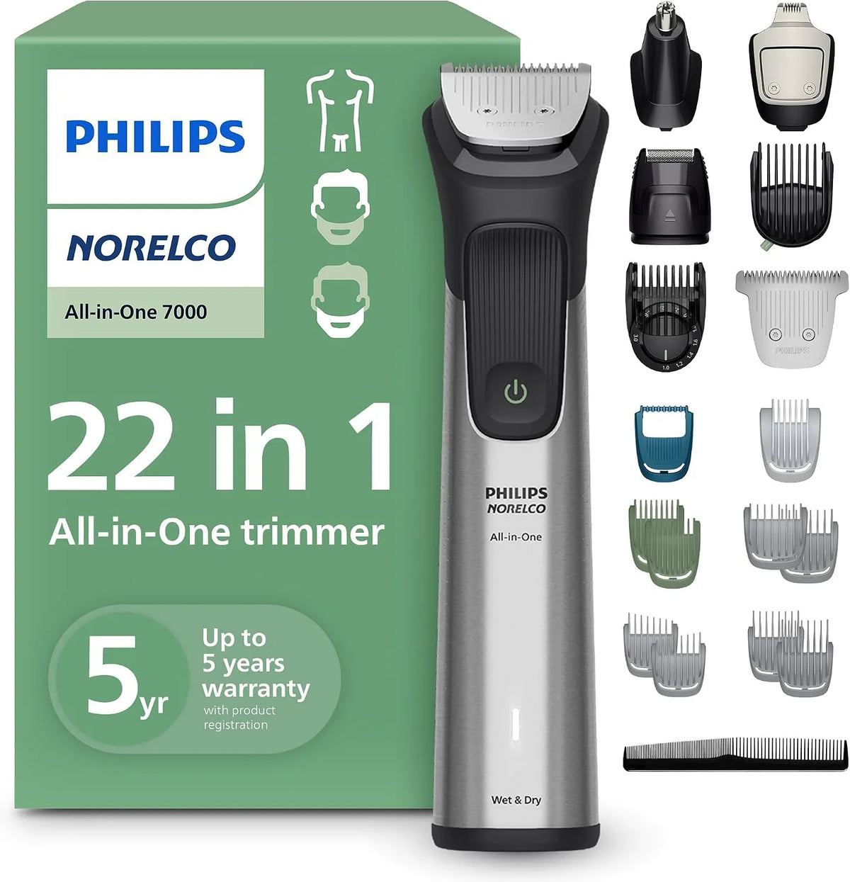 Philips MG7975/49 Norelco All-in-One 7000, pannello IPS