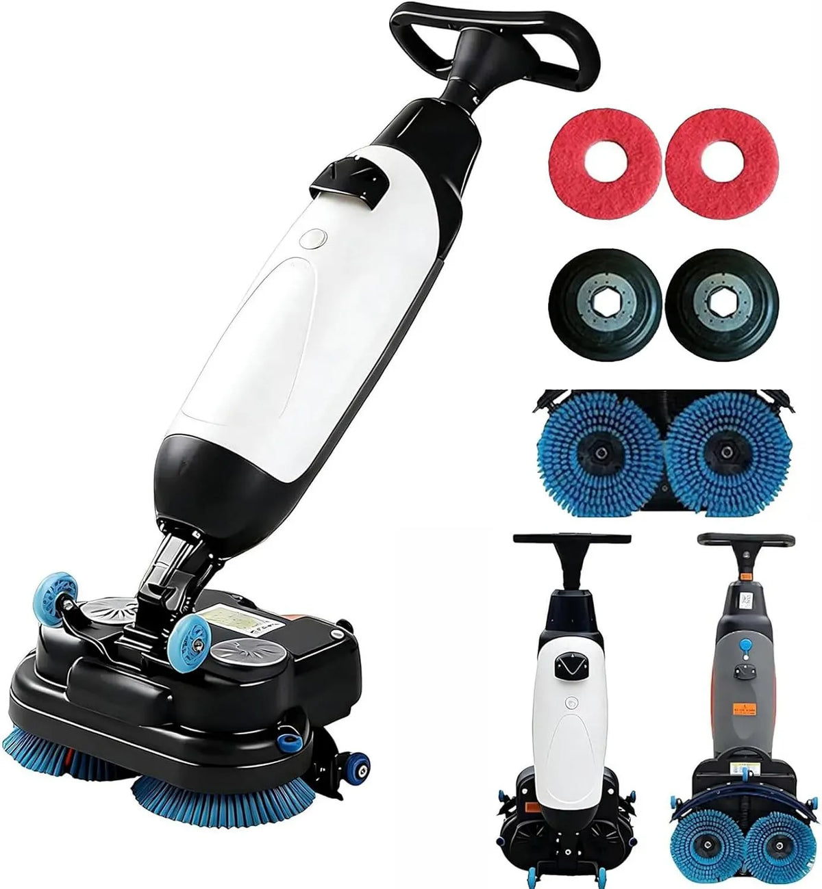 Lavasciuga, 43 cm, lavatrice/asciugatrice, professionale, pulizia profonda a 360 giri/min, 13000 piedi quadrati/ora, larghezza di pulizia 43 cm