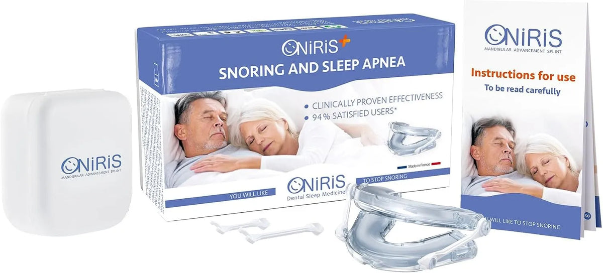Bite dentale, Ortesi antirussamento, Clinicamente dimostrata per l'apnea notturna, Made in France, ONIRIS +