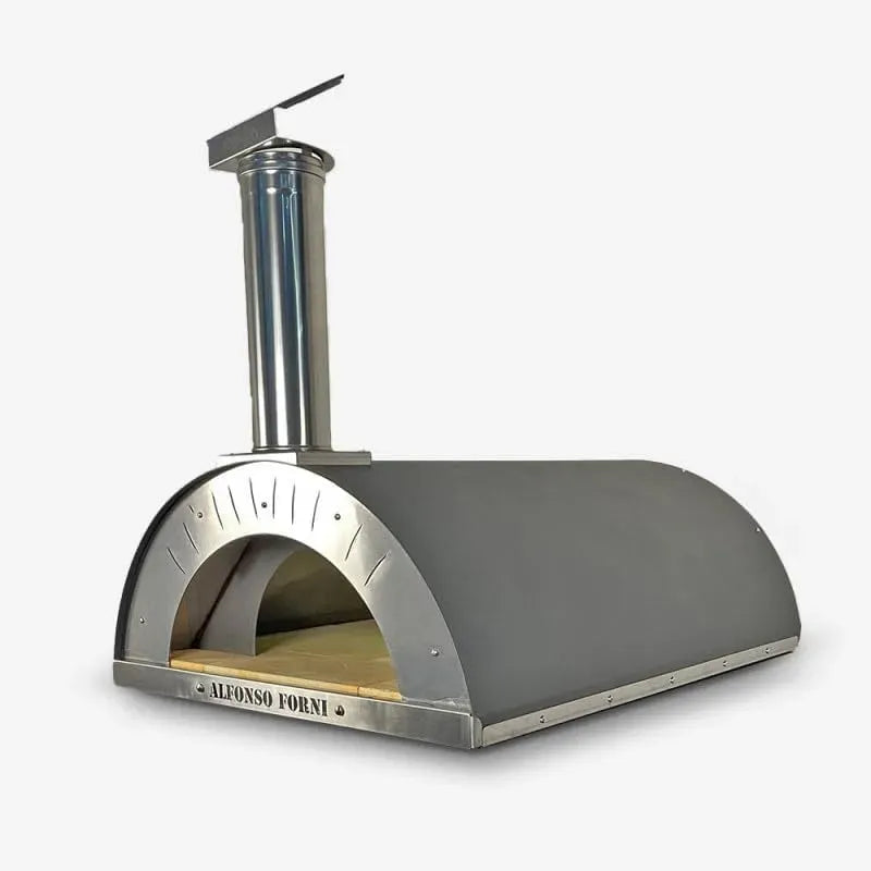 Forno elettrico per pizza, esterno, acciaio inox, nero, Alfonso 6 Pizze