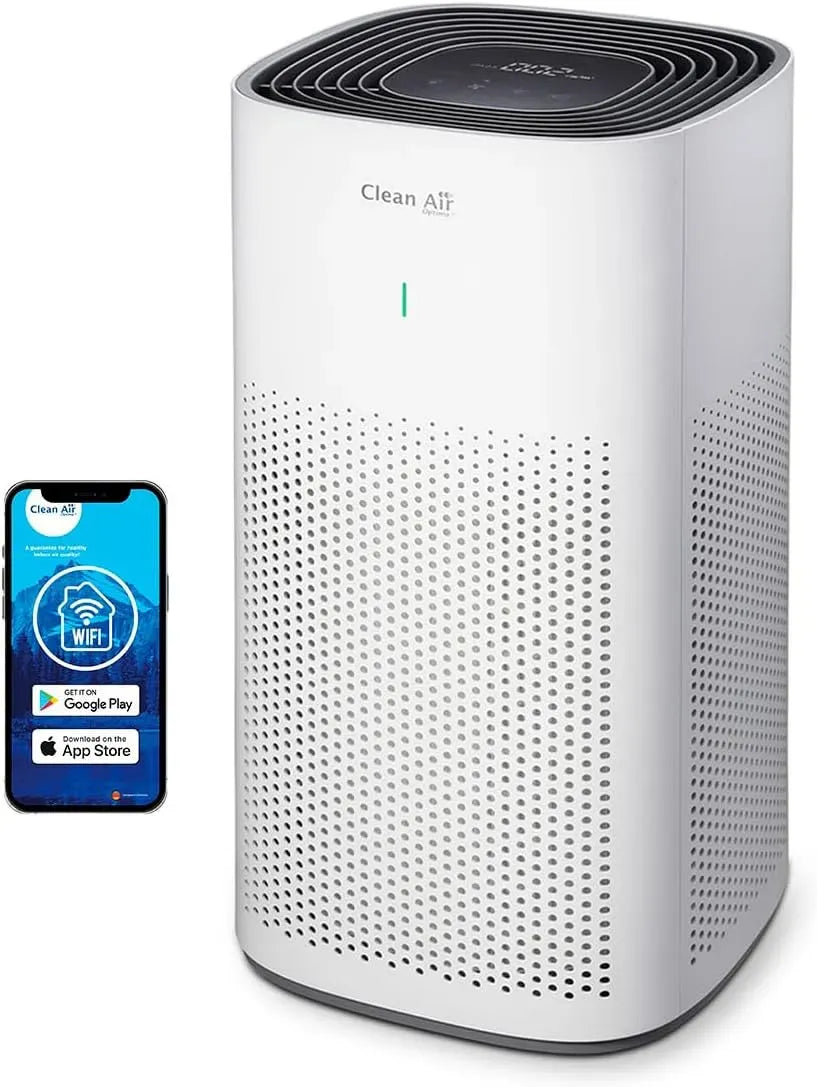 Purificatore d'aria, 350 m³/h, Clean CA-507, adatto per ambienti fino a 70 m²/175, aspirazione verticale a 360°, flusso d'aria fino a 350 m³/h