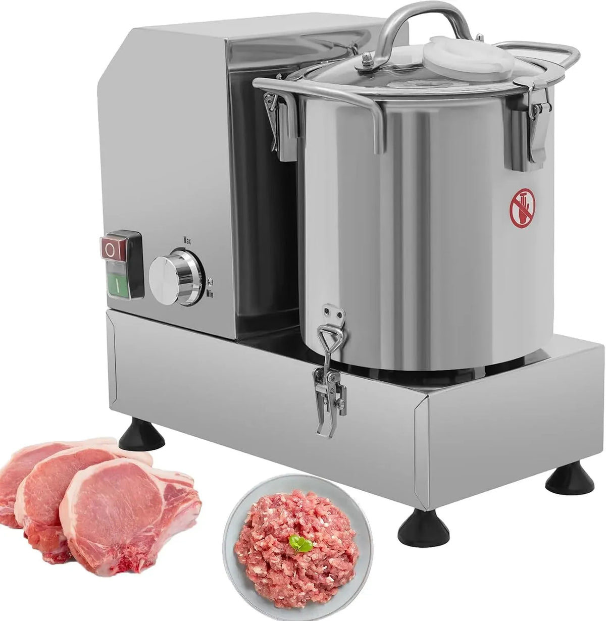 Robot da cucina, professionale, acciaio inox, macchina da cucina, frullatore ad alta potenza per carne e verdure