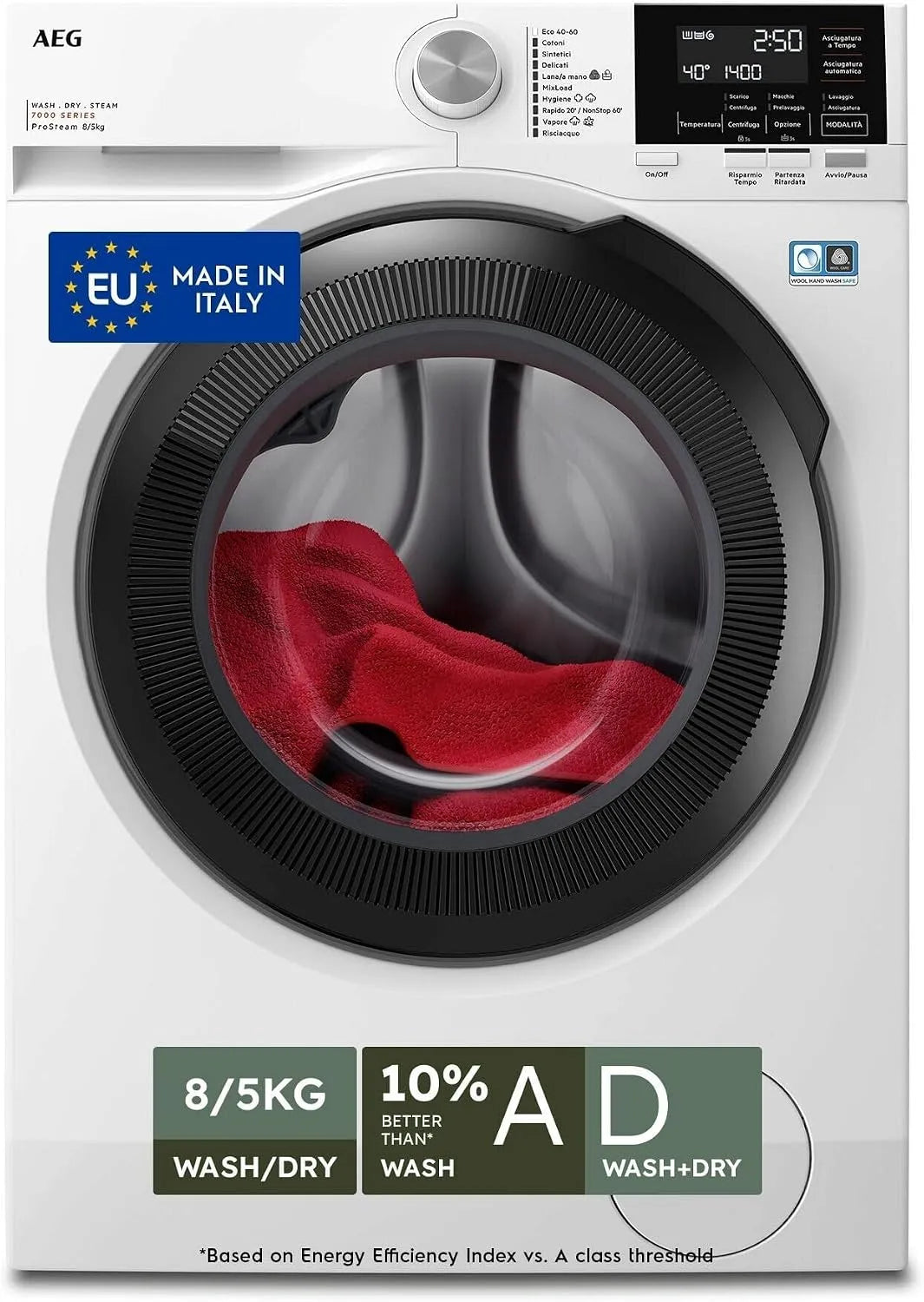 AEG Serie 7000 LWR7G856OB Lavasciuga, 5 kg, lavatrice/asciugatrice