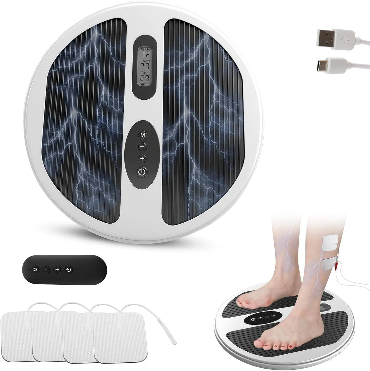 massaggiatore, per gambe e piedi, EMS, & TENS Medic Stimolatore della circolazione sanguigna per gambe e piedi