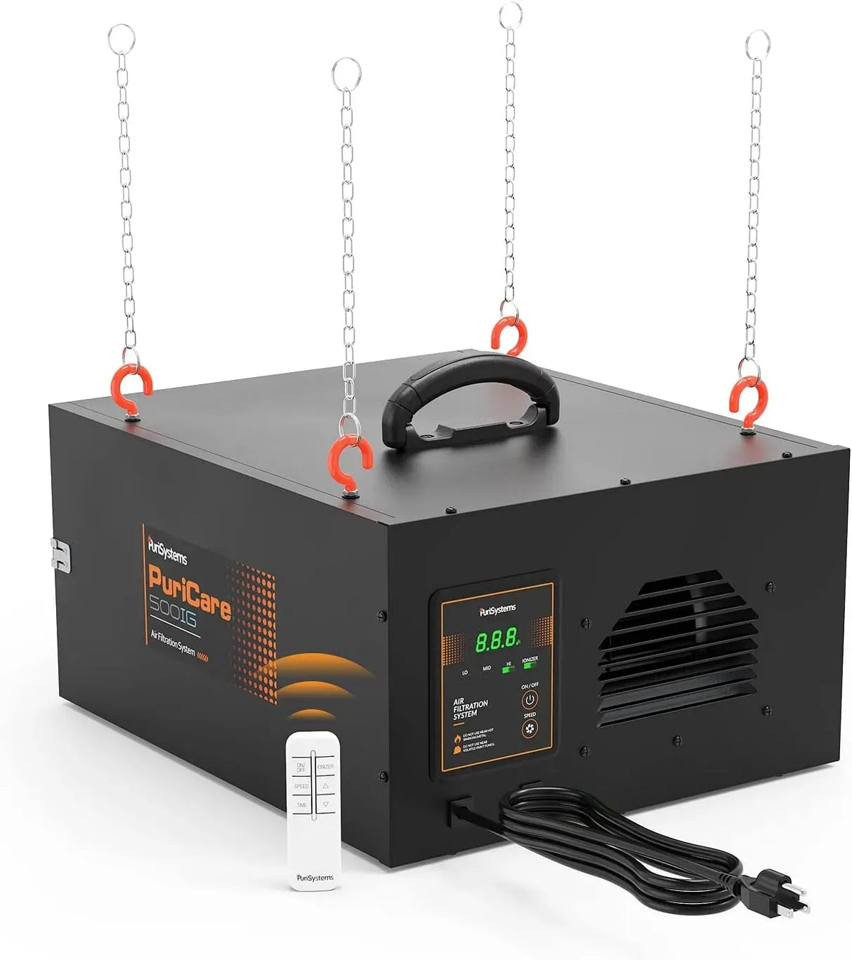 Purificatore d'aria 500IG, 3 velocità, Sistema di filtrazione dell'aria a 3 velocità