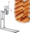 Macchina per ciambelle, 5 L, donut maker, professionale, acciaio inox, Churro Maker manuale in acciaio inossidabile, 4 ugelli