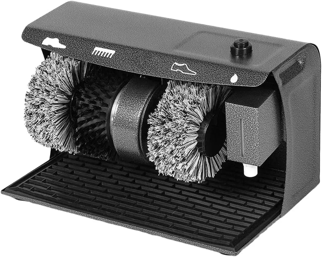 Lucidascarpe, macchina elettrica lustrascarpe, 40x26x24cm, 120 W, per tutti i Tipi di Scarpe di Pelle