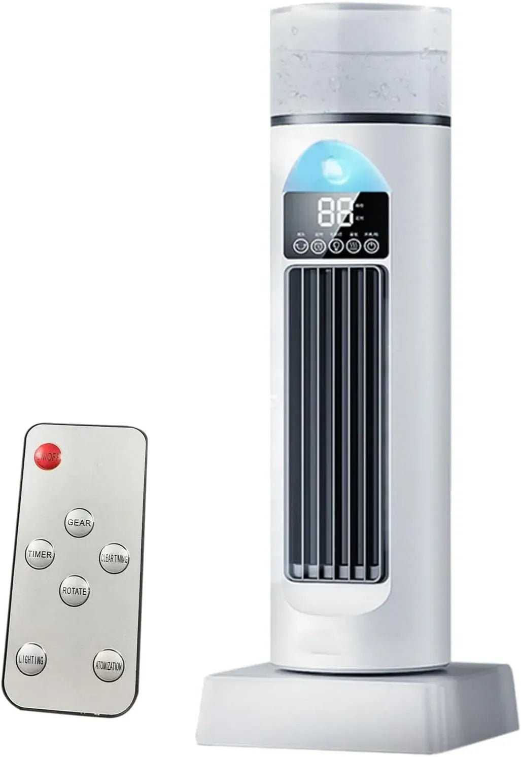 Ventilatore, portatile, oscillazione, decorazione del soggiorno, 6 impostazioni di velocità, oscillazione silenziosa