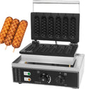 Macchina per Hot, Hot Dog Maker, Waffle Maker, professionale, rivestimento antiaderente, 6 Pezzi, funzione riscaldante, per Hot Dog Commerciale