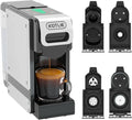 Nespresso Macchina da caffè, 1 L, ampio serbatoio, 7 Livelli di Volume con Sensore del Livello dell'Acqua, Caffè Macinato e Cialde ESE 44mm, 19 Bar