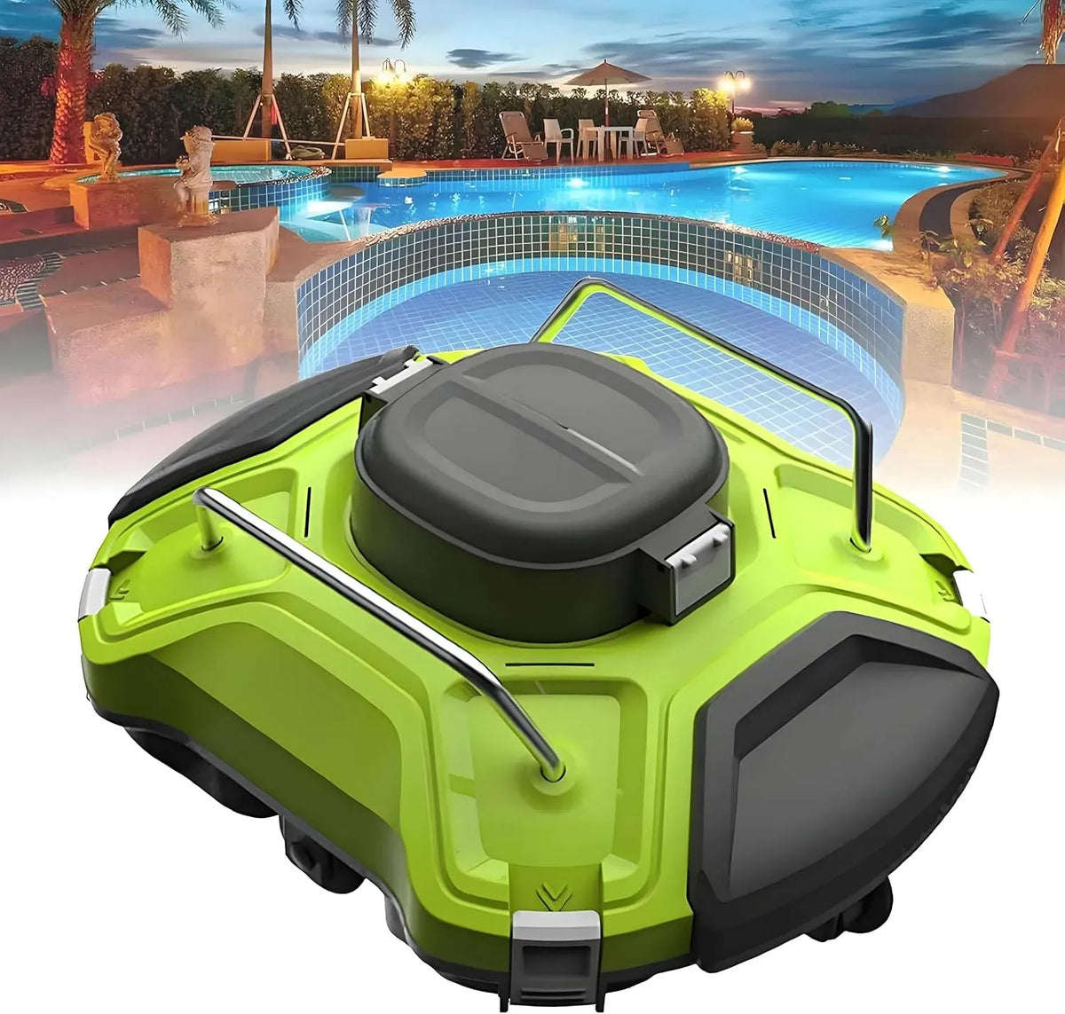 5000mAh IPX8 robot pulitore per piscina, Filtro, senza fili, per Piscine Fuori Terra E Interrate