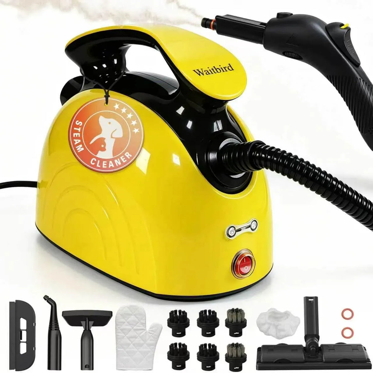 Pulitore a vapore, 1500 W, portatile, Vapore Caldo 120 °C, 4,5 Bar