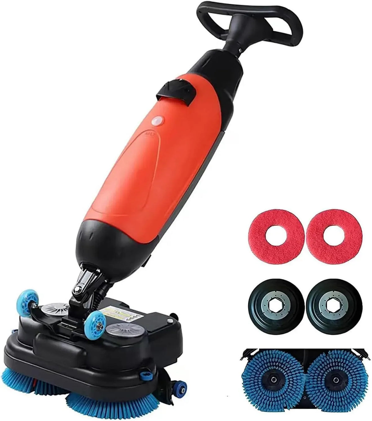 Lucidatrice, lavapavimenti elettrico, lucidatrice elettrica, 43 Cm, industriale, negozi, rosso, per Uso Ufficio Negozio E Casa Red