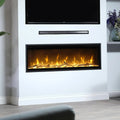 senza rovere, Caminetto elettrico da parete Optiflame: 131 cm, Dimplex Ignite Evolve