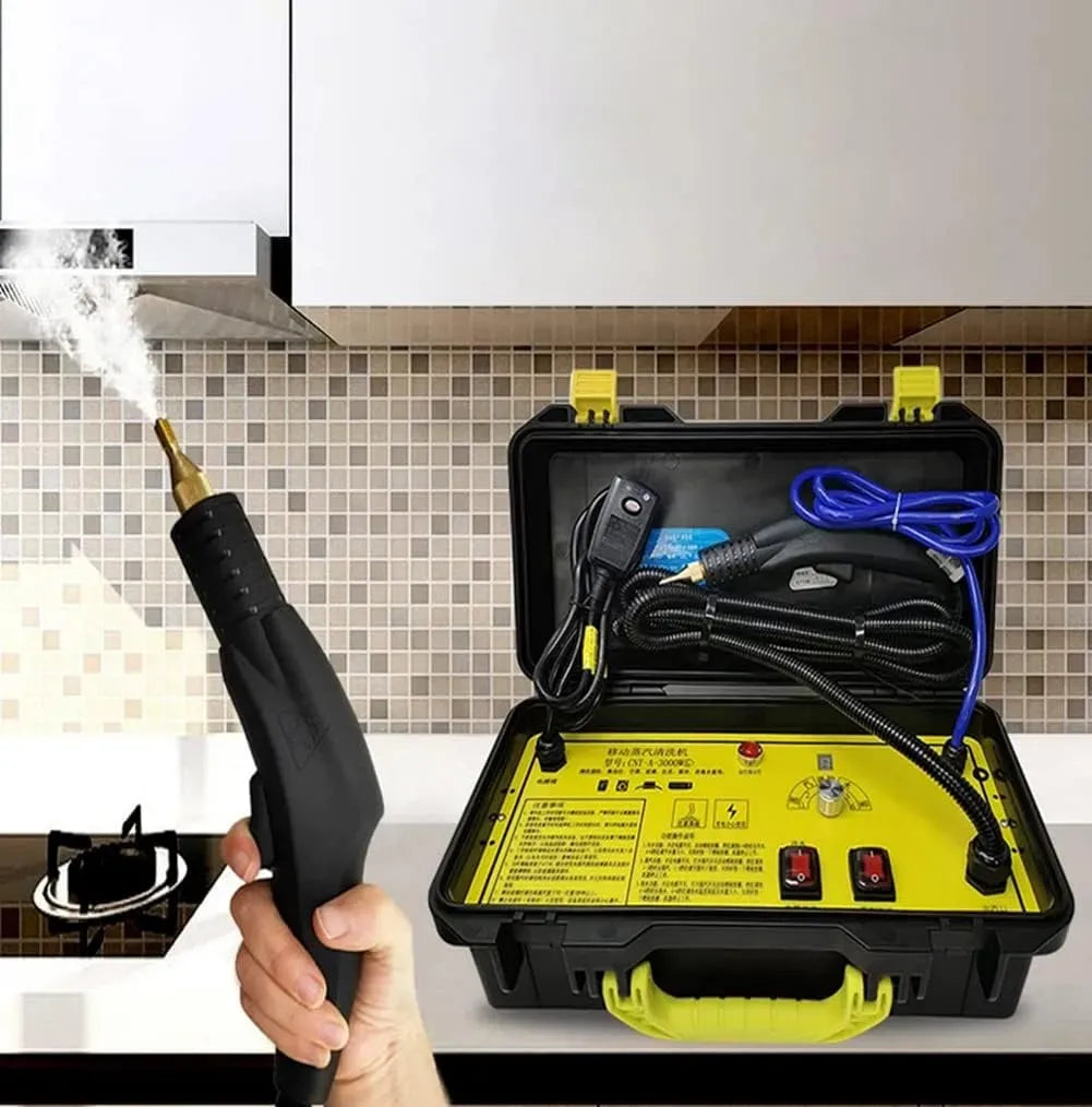 Pulitore a vapore, 3200 W, professionale, uso su pavimenti, cucina, auto, finestre e divano